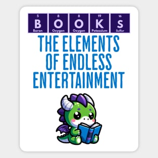 BOOKS: Elements of Endless Entertainment fun periodic design Magnet